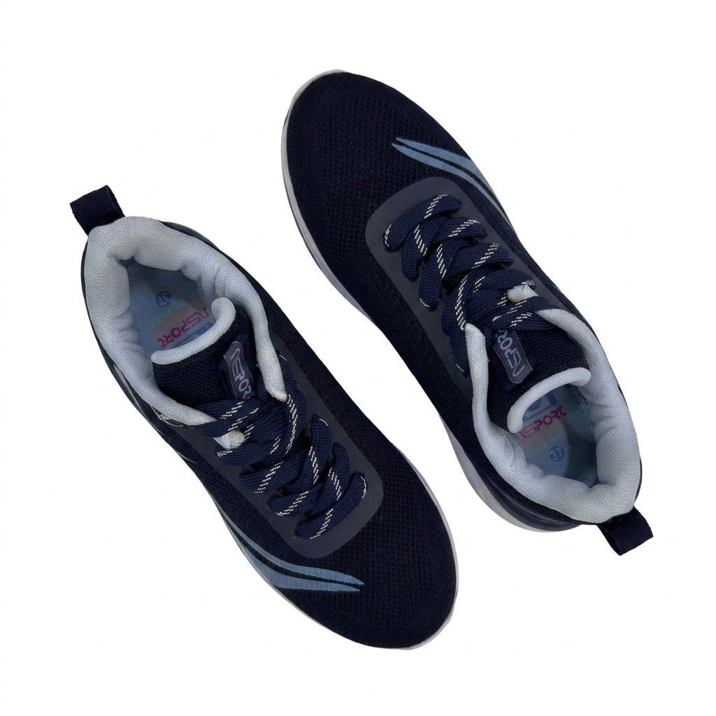 Women Slip On Knit Walking Shoes With Glitter