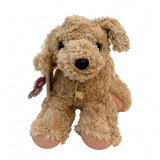 Cute Puppy Plush Toy With Collar Soft Stuffed Dog