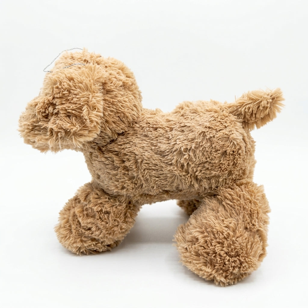 Cute Puppy Plush Toy With Collar Soft Stuffed Dog