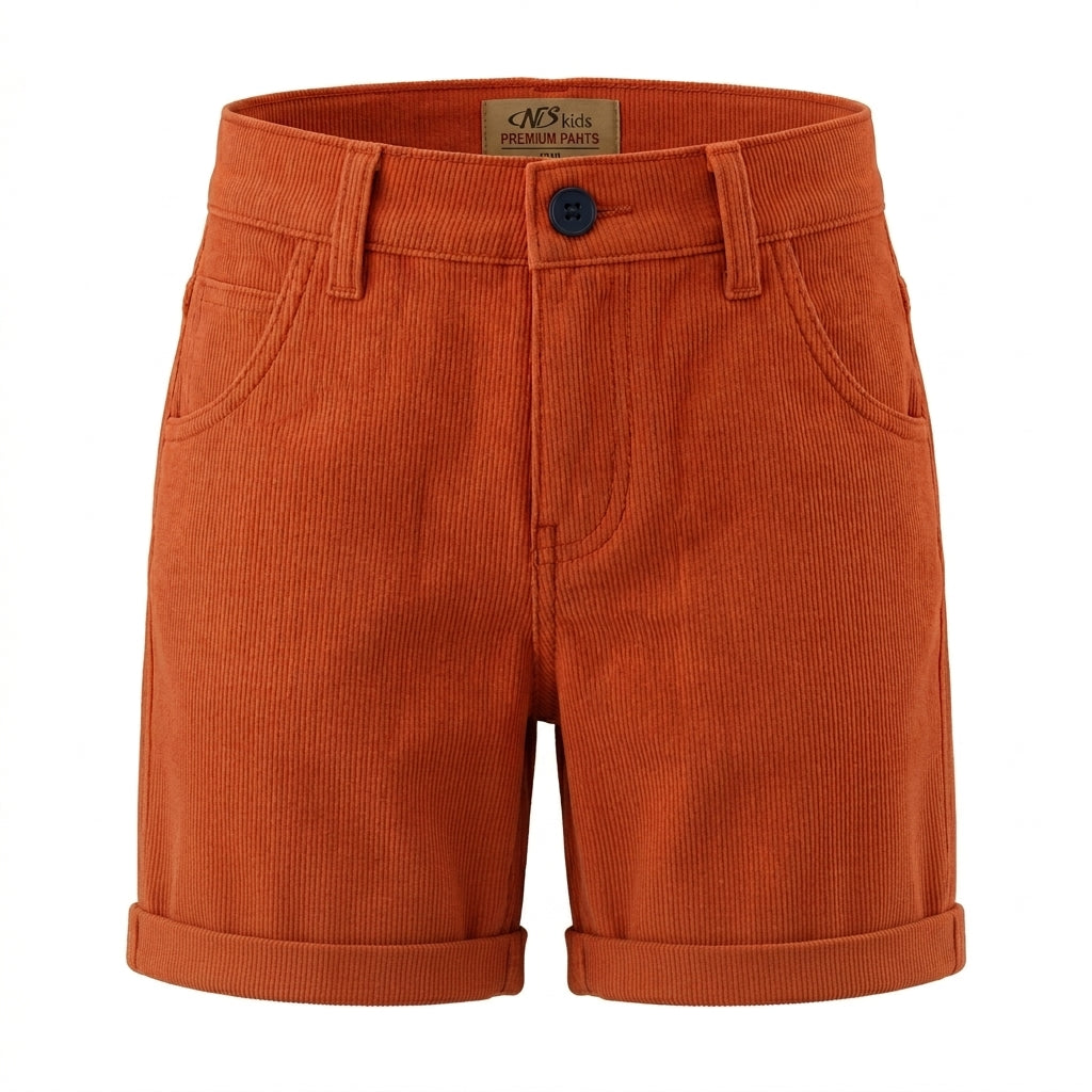 Kids Corduroy Rolled Hem Shorts