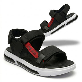 Men Hook And Loop Sport Sandals With Contrast Sole