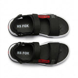 Men Hook And Loop Sport Sandals With Contrast Sole