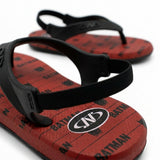 Boys Printed Flip Flop Sandals With Straps And Back Strap