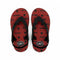 Boys Printed Flip Flop Sandals With Straps And Back Strap