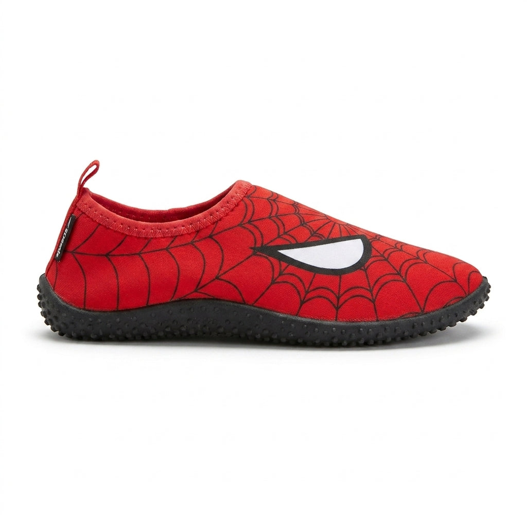 Kids Cartoon Print Aqua Shoes With Toggle Closure