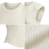 Textured Cap Sleeve Top