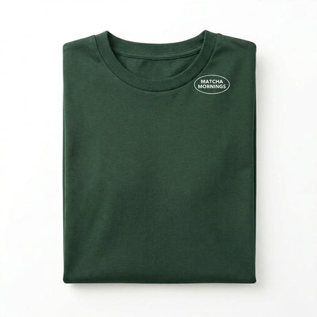 Casual Men Matcha Mornings Graphic T Shirt