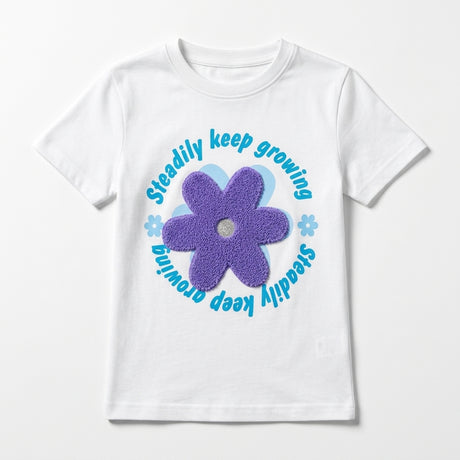 Girls Flower Graphic T Shirt