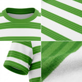 Girls Striped Short Sleeve T Shirt
