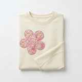Girls Floral Patch Short Sleeve Top