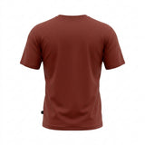 Boys Baseball Cap Patch Short Sleeve T Shirt Chocolate