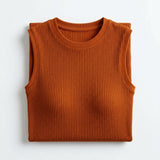 Women Textured Sleeveless Tie Waist Top