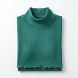 Sleeveless Top With A High Ribbed Collar