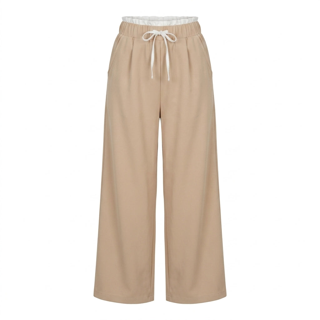 Kids Wide Leg Drawstring Trousers