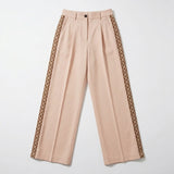 Girls Wide Leg Pants With Side Lace Panels