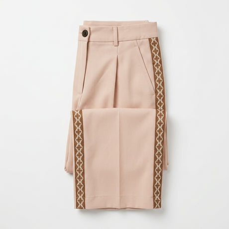 Girls Wide Leg Pants With Side Lace Panels