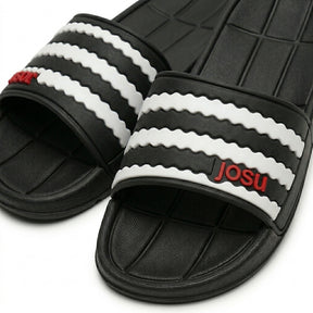 Striped Slide Sandals