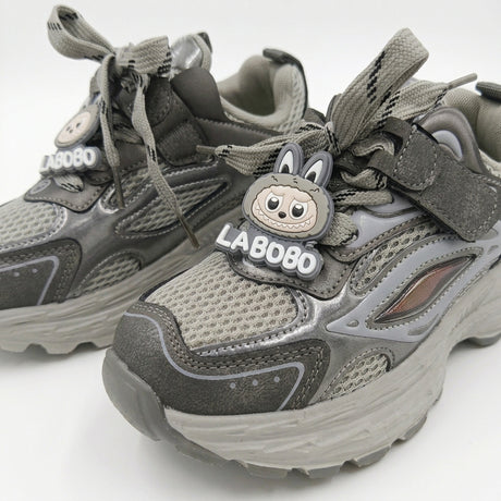 Kids Sports Sneakers With Hook And Loop Strap