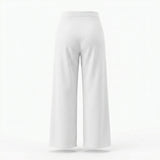 Casual Wear Women Tropical Print Wide Leg Pants