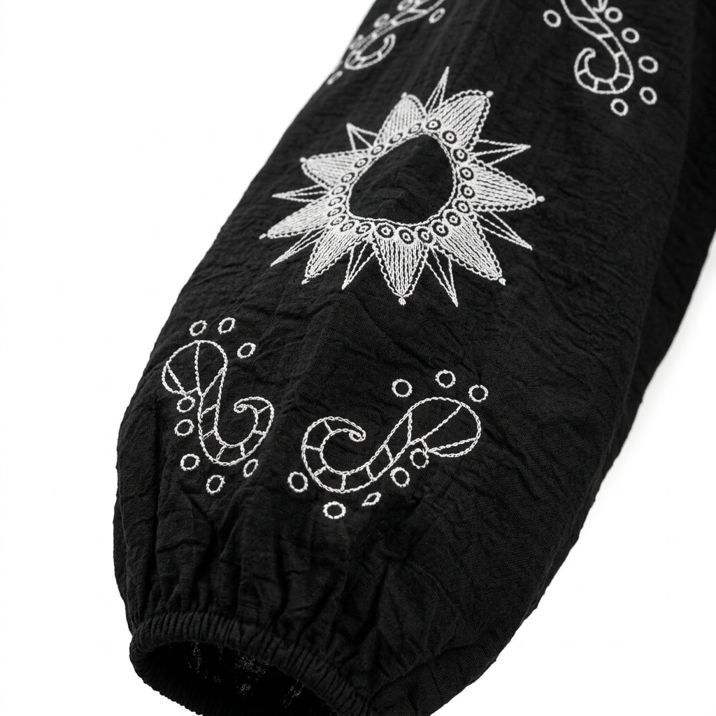 Women Embroidered Sleeve Blouse