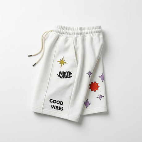 Kids Graphic Drawstring Shorts