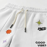 Kids Graphic Drawstring Shorts