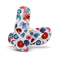 Women Floral And Evil Eye Print Flip Flop Slipper