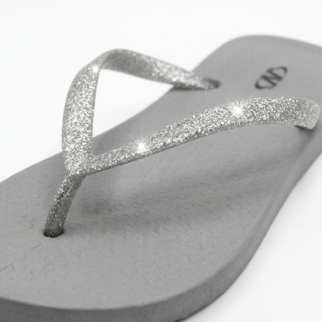 Women Glitter Strap Flip Flop Sandals