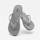 Women Glitter Strap Flip Flop Sandals