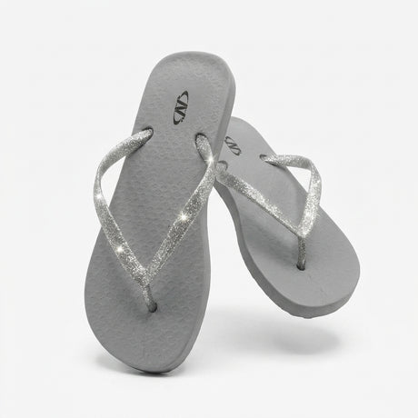 Women Glitter Strap Flip Flop Sandals