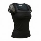 Girls Textured Cap Sleeve Top