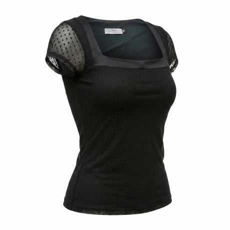 Girls Textured Cap Sleeve Top