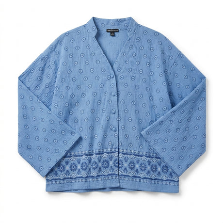 Casual Women Printed Button Front Blouse