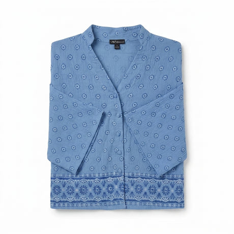 Casual Women Printed Button Front Blouse