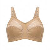 Women Lace Panel Full Coverage Support Bra