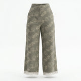 Women Floral Print Wide Leg Pants