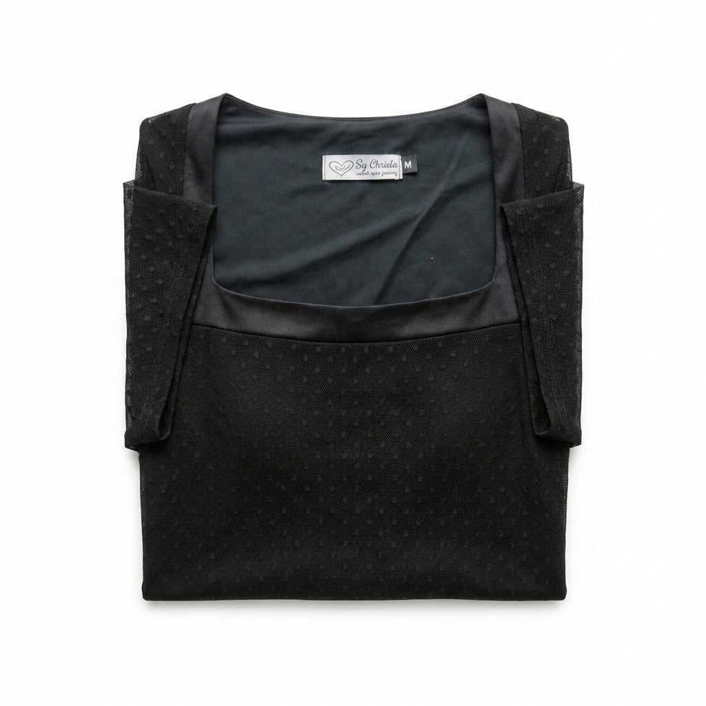Girls Textured Cap Sleeve Top