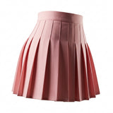 Girls Pleated Button Front Skirt