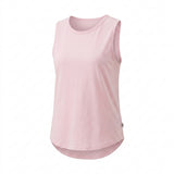 Women Sleeveless Curved Hem Tank Top