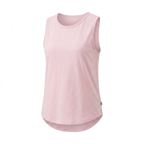 Women Sleeveless Curved Hem Tank Top
