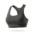 Women Charcoal Melange Racerback Sports Bra
