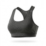 Women Charcoal Melange Racerback Sports Bra