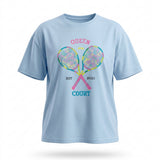 Women Graphic T Shirt With Tennis Print