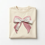 Girls 3D Bow Embellished T Shirt