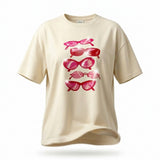 Casual Men Sunglasses Graphic T Shirt