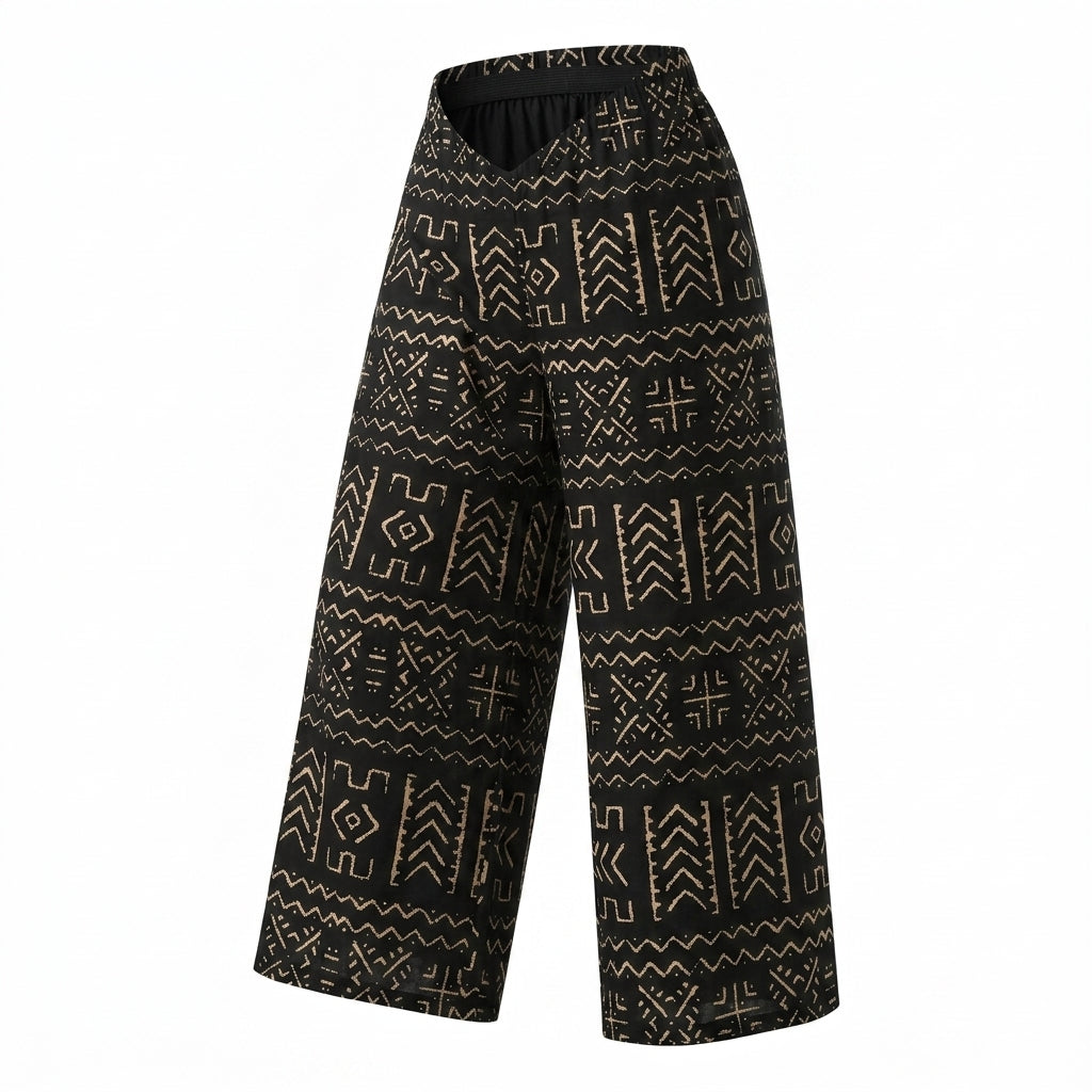 Women Printed Wide Leg Pants