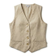 Women Button Front Sleeveless Vest