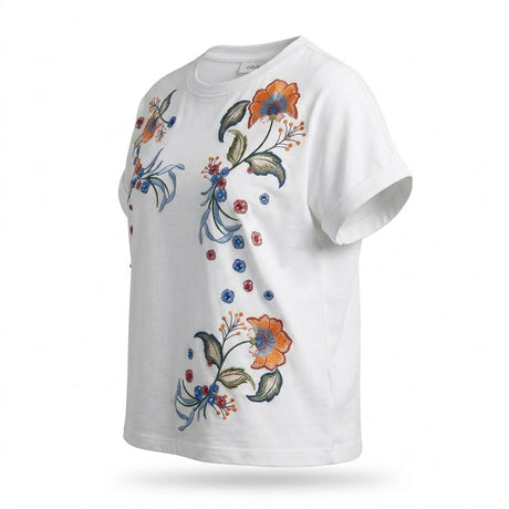 Casual Floral Print Short Sleeve T Shirt