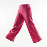 Girls Textured Wide Leg Pants