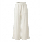 Textured Wide Leg Pants